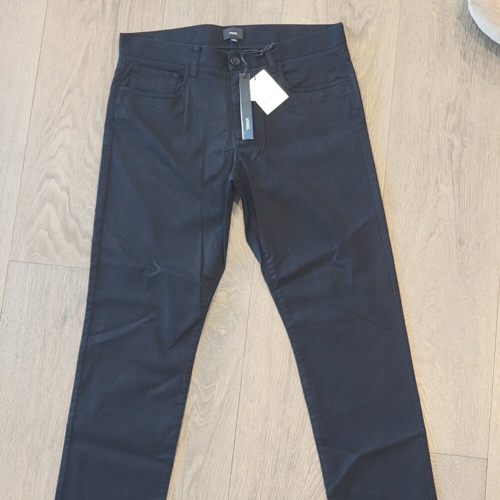 Vince Soho Slim Fit Pants 33x34 – Black | $195 NWT | Timeless & Versatile 🖤